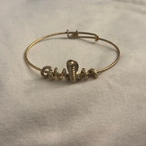 2003 Alex and Ani Gold Snake adjustable bracelet